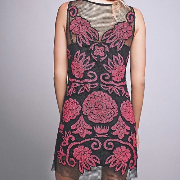 Free People Cosmopolitan Beaded Shift Dress - Picture 2 of 2